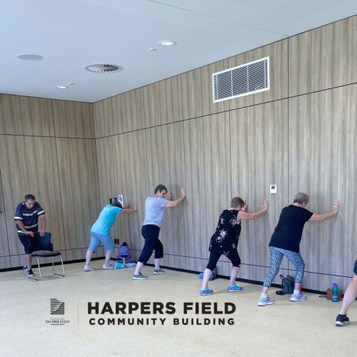 My Local Physio Plus Golden Grove Harpers field community building strength plus 50+ seniors exercise circuit