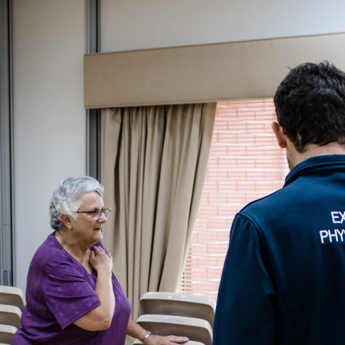 Aged care package home care package provider seniors exercise allied health physiotherapy exercise 